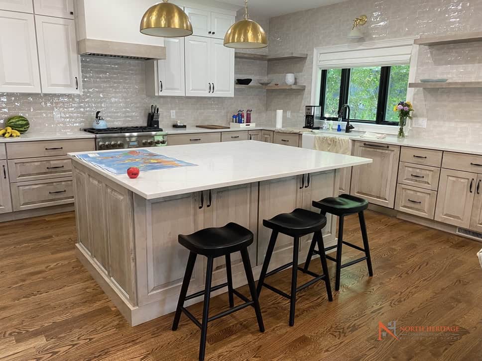 Kitchen remodel in Massachusetts by North Heritage Construction