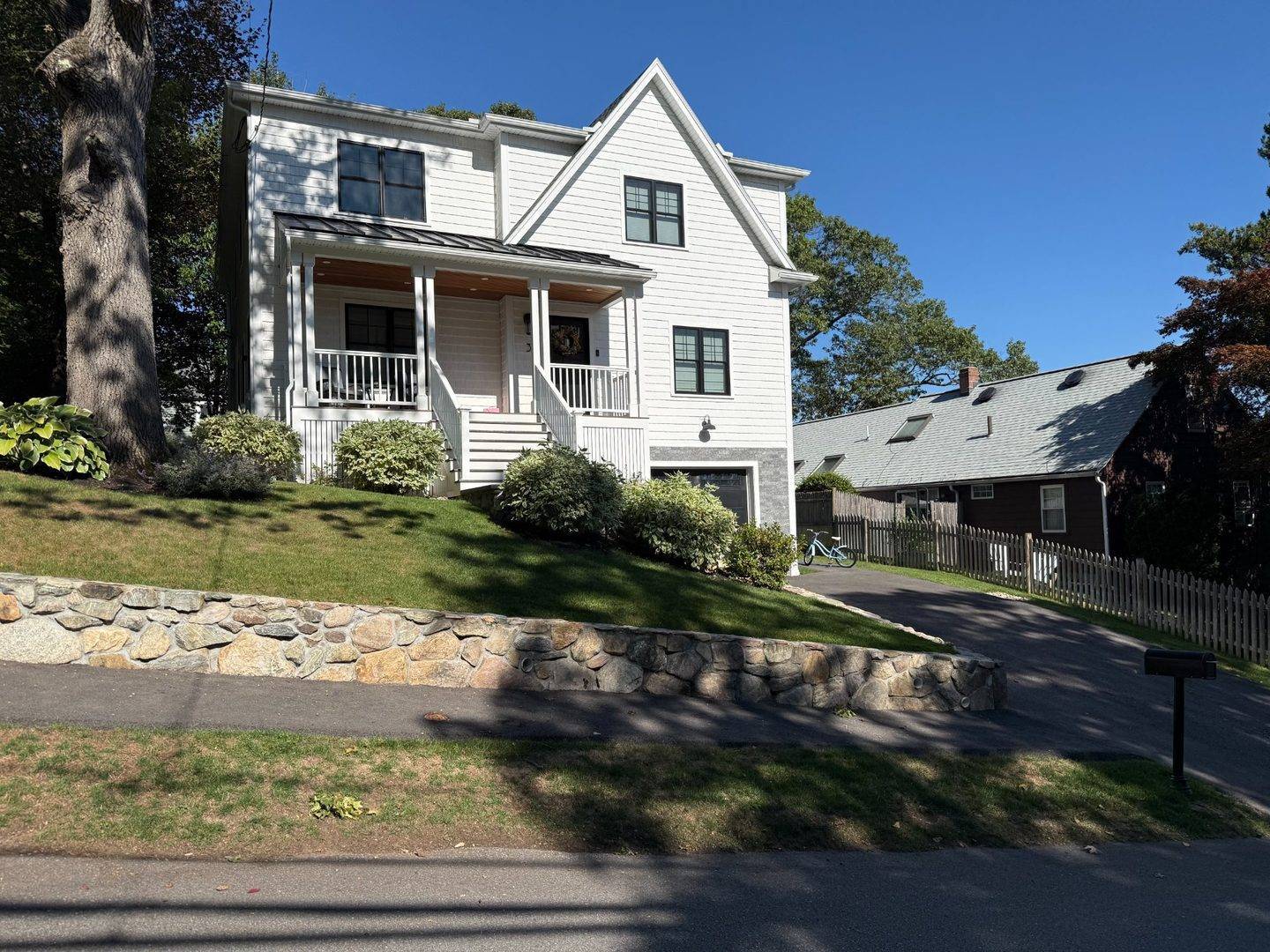 Custom three-level home built by North Heritage Construction in Arlington, MA
